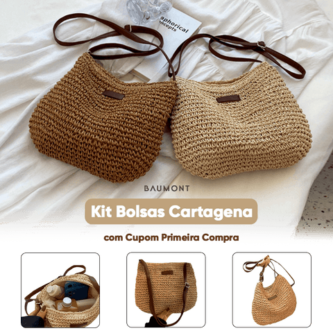 Bolsa Cartagena 2024® Fios de Ráfia - Loja Baumont